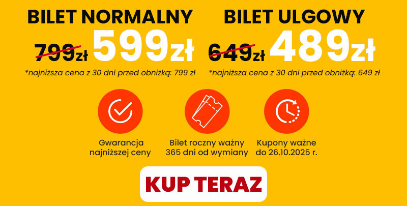 energylandia - Bilety Roczne -25% - Promocja - Sprawdź szczegóły - Kup Teraz