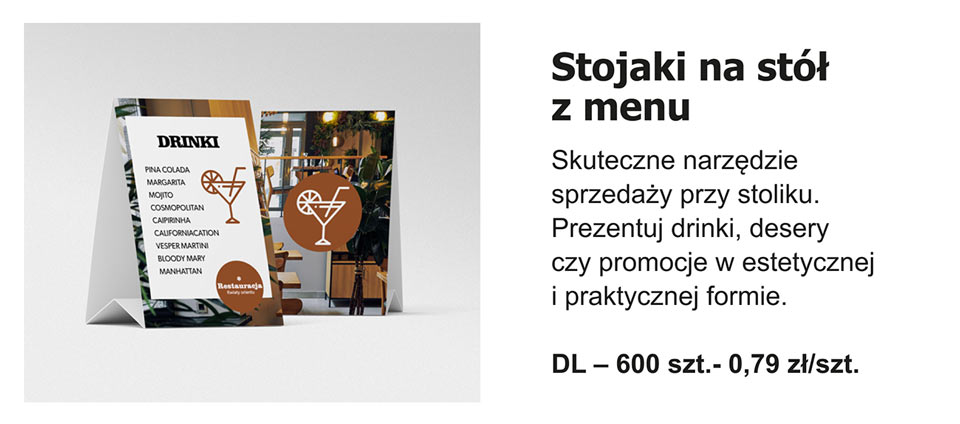 Chroma - Stojaki na stół z menu
