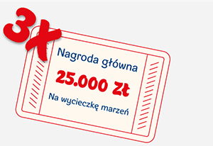 Nagroda główna 25 000 zł na wycieczkę marzeń