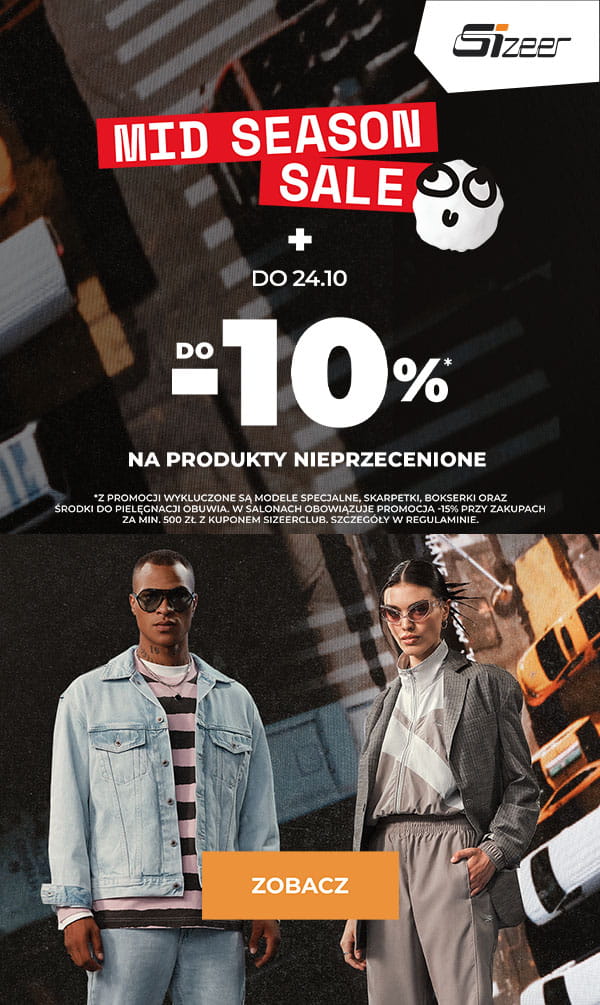 na nieprzecenione produkty online lub MID SEASON SALE