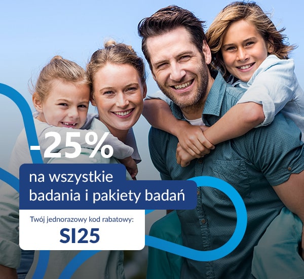 alab - 25% na wszystkie badania i pakiety badań - Twój jednorazowy kod rabatawy: SI25