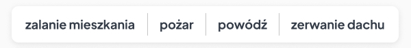zalanie mieszkanie | pożar | powódź | zerwanie dachu