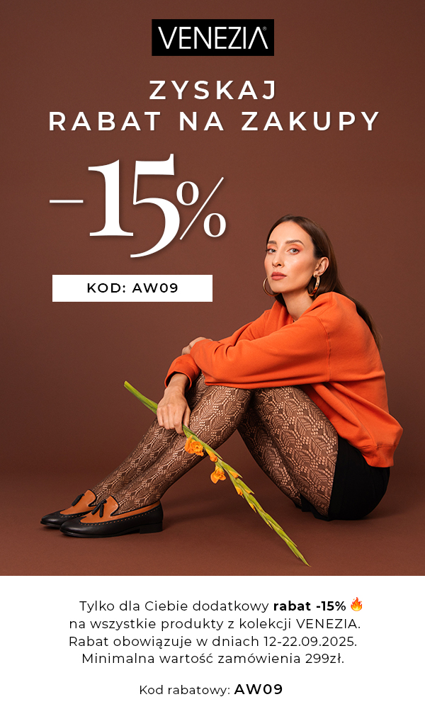 Rabat -15% na zakupy z kodem AW09