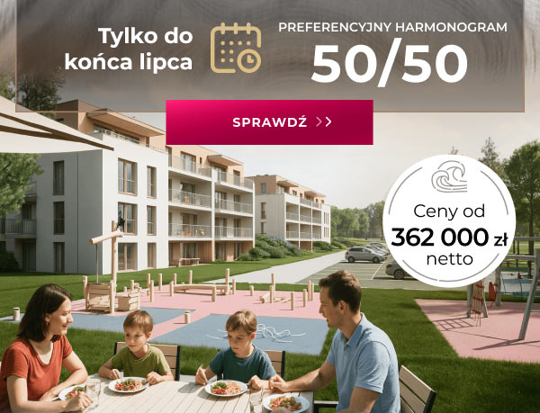Marshall - Łeba - Apartamenty Wydmove - Apartamenty w Łebie tylko 250 metrów od plaży - Odbierz klucze jeszcze w tym roku - Tylko do końca lipca 50/50 - Sprawdź