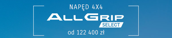 Napęd 4x4 allgrip select od 122 400 zł