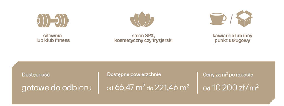 Lokale usługowe na Osiedlu ŁAN - Teraz z rabatem do 15% - Atrakcyjna propozycja dla inwestorów poszukujących funkcjonalnej, nowoczesnej przestrzenii usługowej, która idealnie sprawdzi się jako: siłownia lub klub fitness, salon SPA, kosmetyczny czy fryzjerski, kawarnia lub inny punkt usługowy
