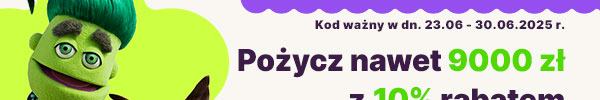 Pożycz nawet 9000 zł RRSO 308,09%